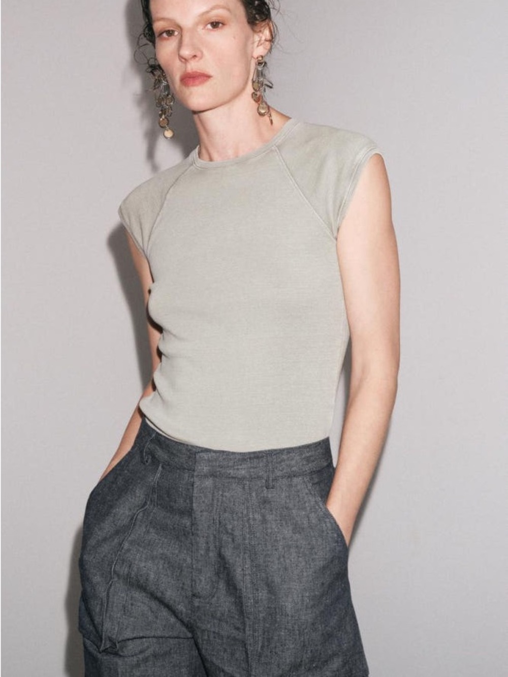 Zara washed cotton shirt